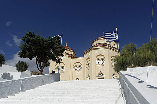 小教堂,小,希腊,乡村,锡拉岛