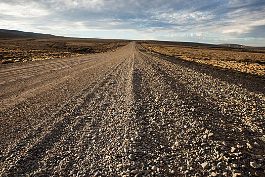 碎石路,里奥平图拉斯,阿根廷,南美