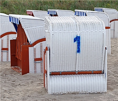 沙滩椅,数字1
