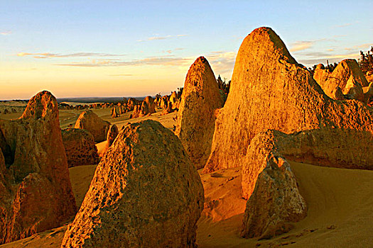 顶峰,荒芜,石灰石,南邦国家公园,西澳大利亚州