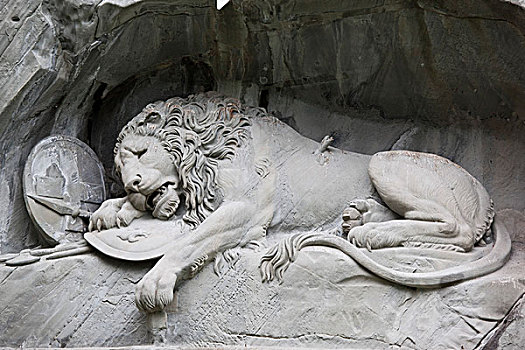 瑞士卢塞恩濒死的狮子