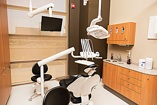 检查室,现代,牙科诊所,埃德蒙顿,艾伯塔省,加拿大