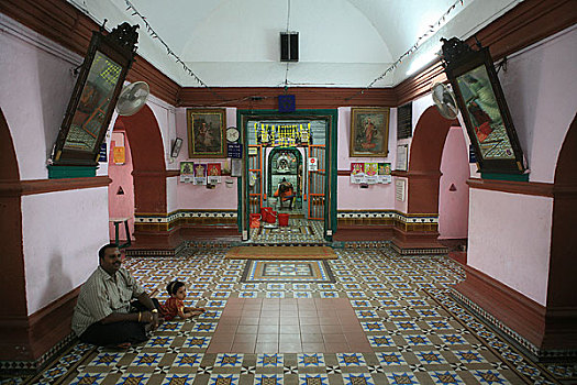 马来西亚,马六甲城,一座印度寺院
