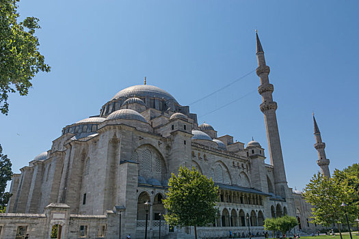 土耳其伊斯坦布尔苏莱曼清真寺