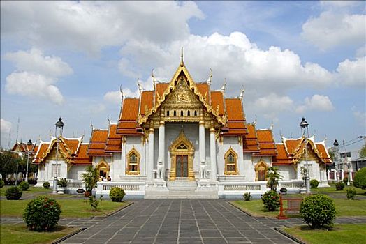 佛教,云石寺,大理石庙宇,曼谷,泰国,亚洲