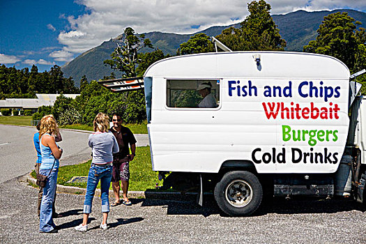 银鱼,销售,拖车,南岛,新西兰