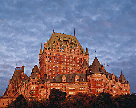 加拿大,魁北克,魁北克城,夫隆特纳克城堡,大幅,尺寸