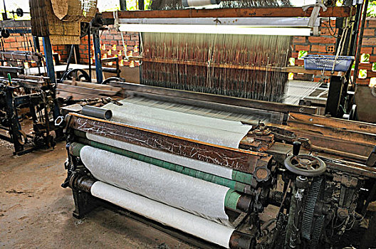 织布机,丝绸,工厂,大叻,中部高地,越南,亚洲
