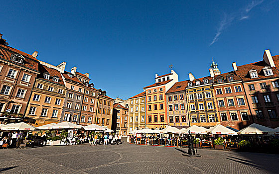 华沙,波兰,-,2015年7月9日查看从文化和科学宫的观景台