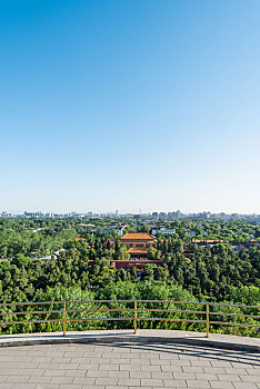 北京景山公园鸟瞰图图片