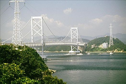 桥,河,四国,日本