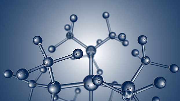 微观,水晶,分子模型,分子结构