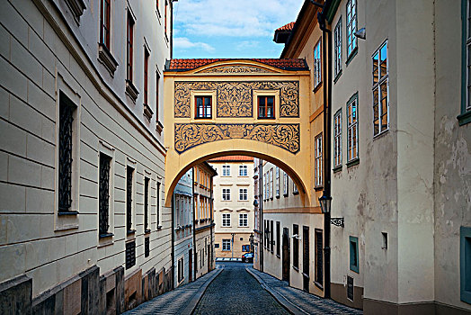 街道,风景,古建筑,布拉格,捷克共和国