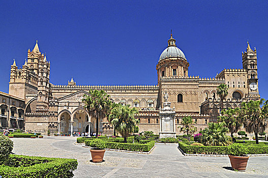 巴勒莫,大教堂,教堂,罗马天主教,西西里,意大利南部