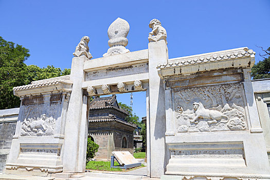 北京石景山慈悲庵田义墓石刻文物园