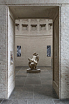 内景,大厅,罗马,雕塑,慕尼黑,上巴伐利亚,德国,欧洲