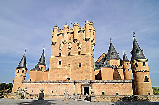 城堡,宫殿,博物馆,塞戈维亚,卡斯提尔,西班牙,欧洲