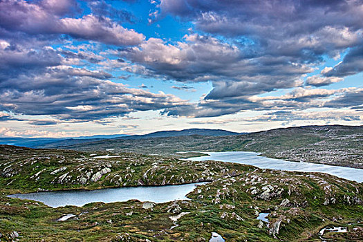 湖,国家公园,挪威,斯堪的纳维亚,欧洲
