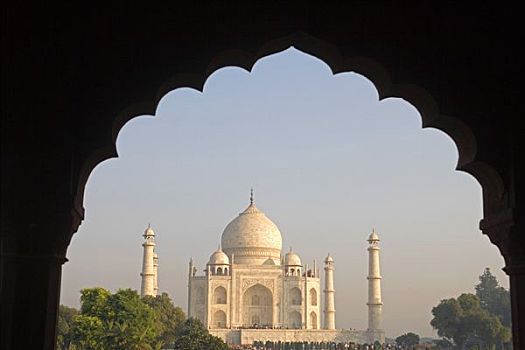 泰姬陵,拱形,入口,印度