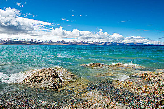 西藏纳木措湖水