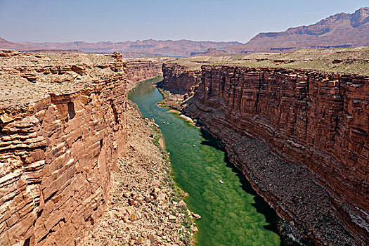 科罗拉多河,筏子,风景,纳瓦霍,桥,亚利桑那,美国,北美