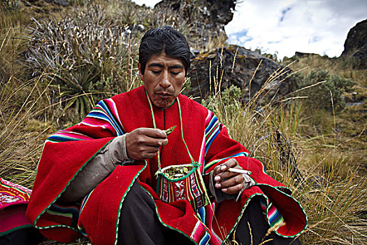 玻利维亚,山脉,典礼,传统服装