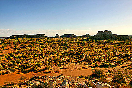 城堡,石头,偏远地区,风景,北领地州,澳大利亚