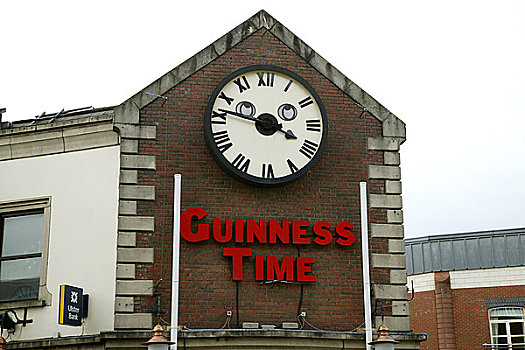 北爱尔兰,贝尔法斯特,钟表,正面,酒吧,标识,时间