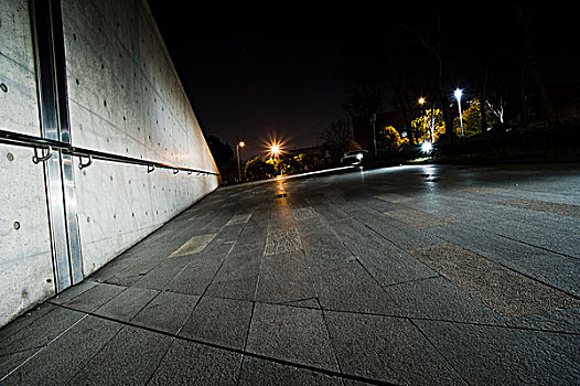 上海城市风光道路夜景