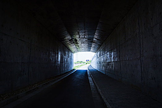 亮光,结束,隧道