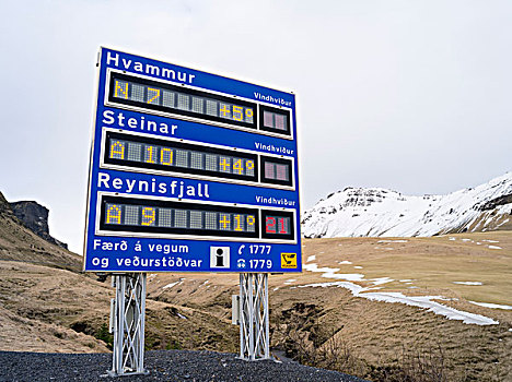 道路,信息,冰岛,挨着,山,危险,通道,权威,电子,网络摄像头,气象,数据,大幅,尺寸