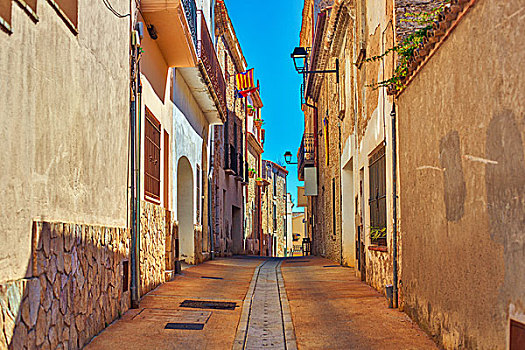 传统,街道,老城,西班牙