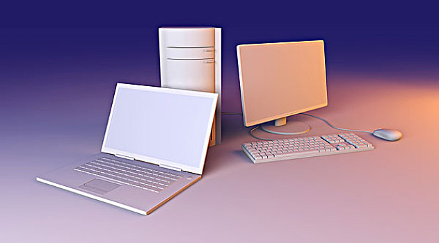 笔记本电脑,台式电脑