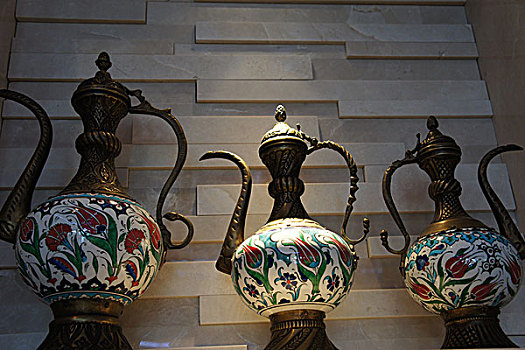 土耳其特色瓷器,茶壶用具