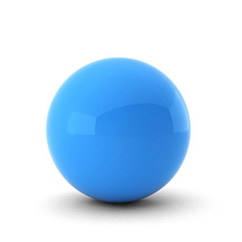 蓝色,球,白色背景