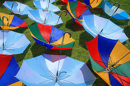 伞,防晒,浮罗佛屠,印度尼西亚