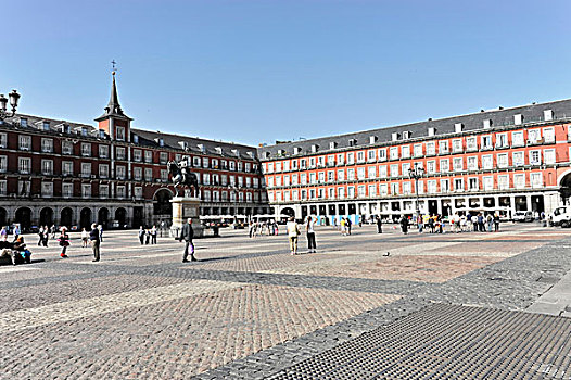 马约尔广场,广场,马德里,西班牙,欧洲