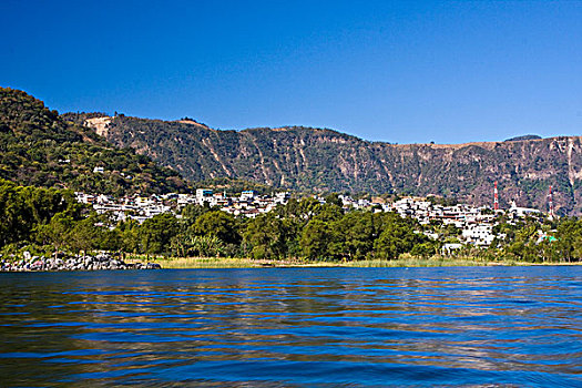 危地马拉,西高地,阿蒂特兰湖,佩特罗,风景,船