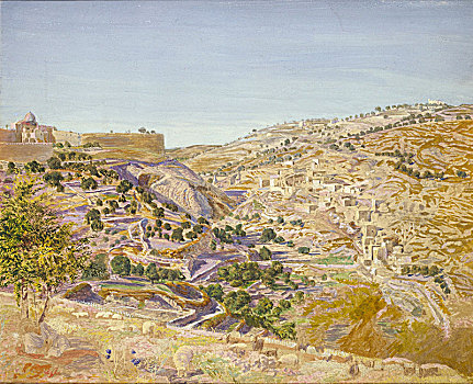 风景,耶路撒冷,艺术家
