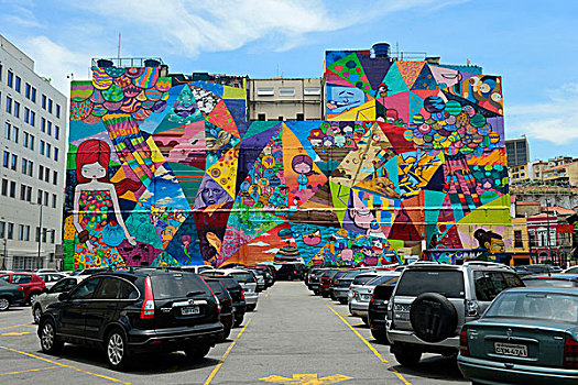 壁画,里约热内卢,巴西,南美