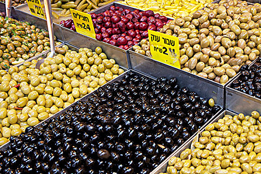 中东,以色列,耶路撒冷,橄榄,展示,市场