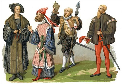 服饰,16世纪,艺术家,五月