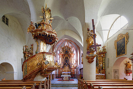 教区教堂,卡林西亚,奥地利,欧洲