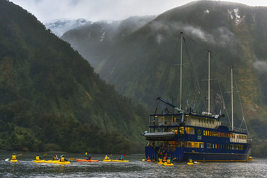船,河,新西兰