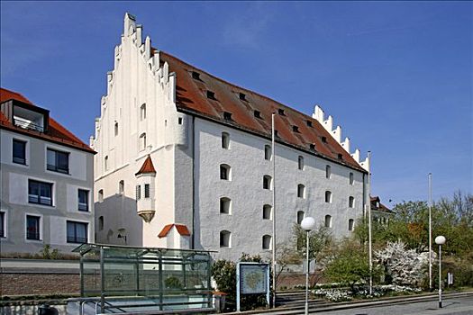 城堡,图书馆,因格尔斯塔德特,巴伐利亚,德国,欧洲