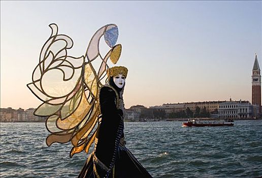 蝴蝶,面具,狂欢,威尼斯,意大利