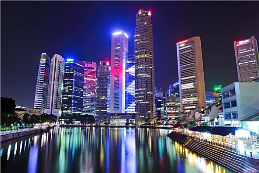 新加坡城,夜晚