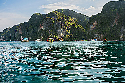 旅游,船,正面,石头,苏梅岛,岛屿,普吉岛,泰国,亚洲