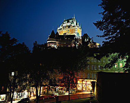 加拿大,魁北克,魁北克城,夫隆特纳克城堡,大幅,尺寸