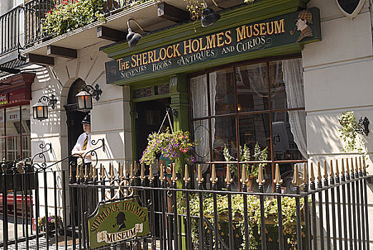 英格兰,伦敦,做糕点,街道,福尔摩斯,博物馆,家,著名,侦探